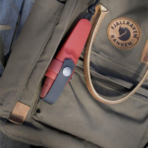Couteau de survie Eldris Couteau de cou en acier Sandvik - Rouge 4/5