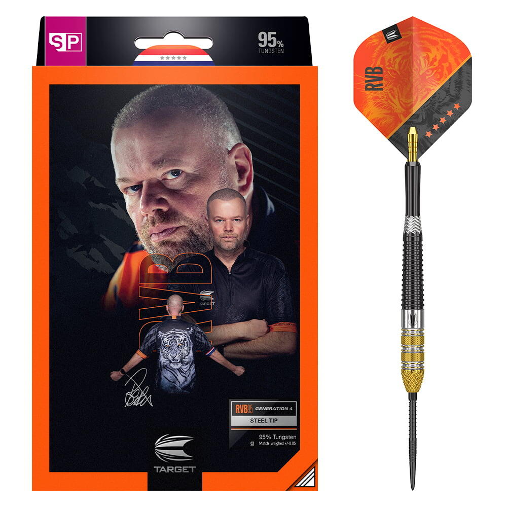 Target RVB Gen 4 95% Swiss Point Tungsten Dart Board Steel Tip Darts