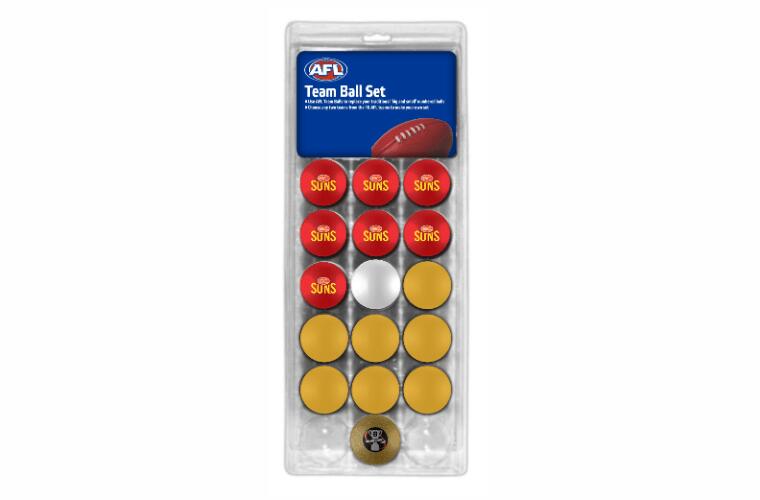 Gold Coast Suns AFL Pool Snooker Billiard Balls Set
