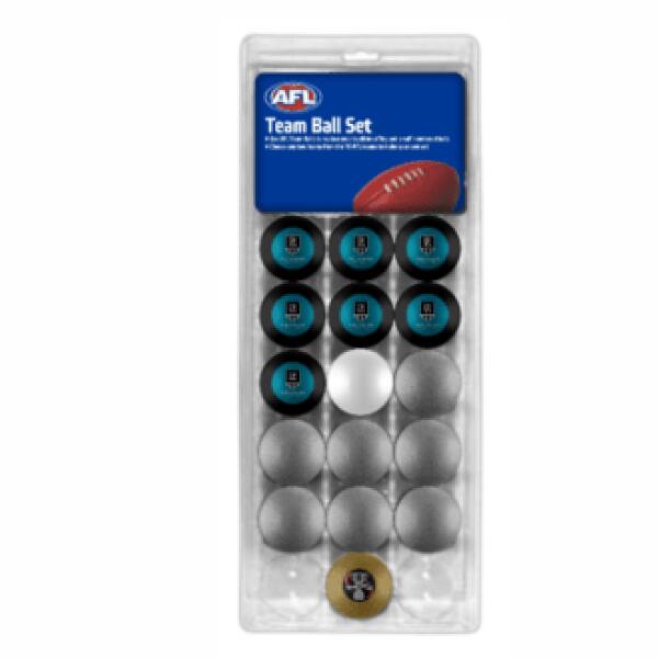 Adelaide Port Power AFL Pool Snooker Billiard Balls Set