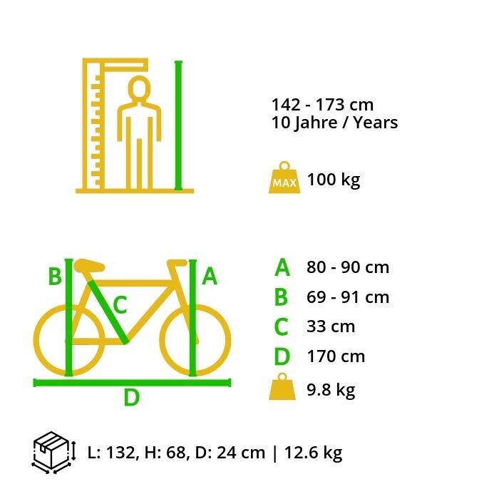 Vélo 26 pouces VTC très léger