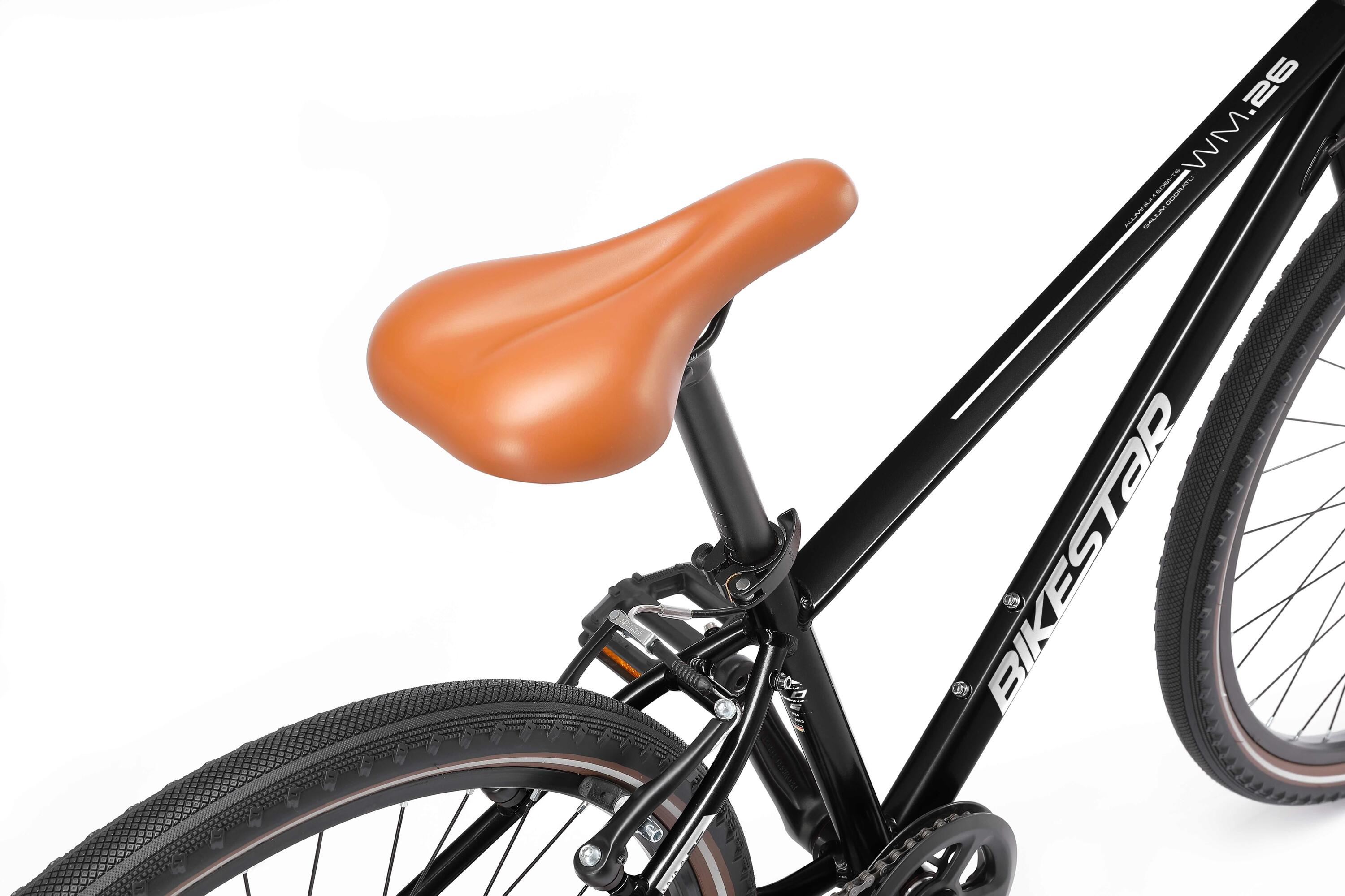 City Fahrrad aluminium 26", Leichtgewicht 10 kg, 9 Gänge Shimano 5/7