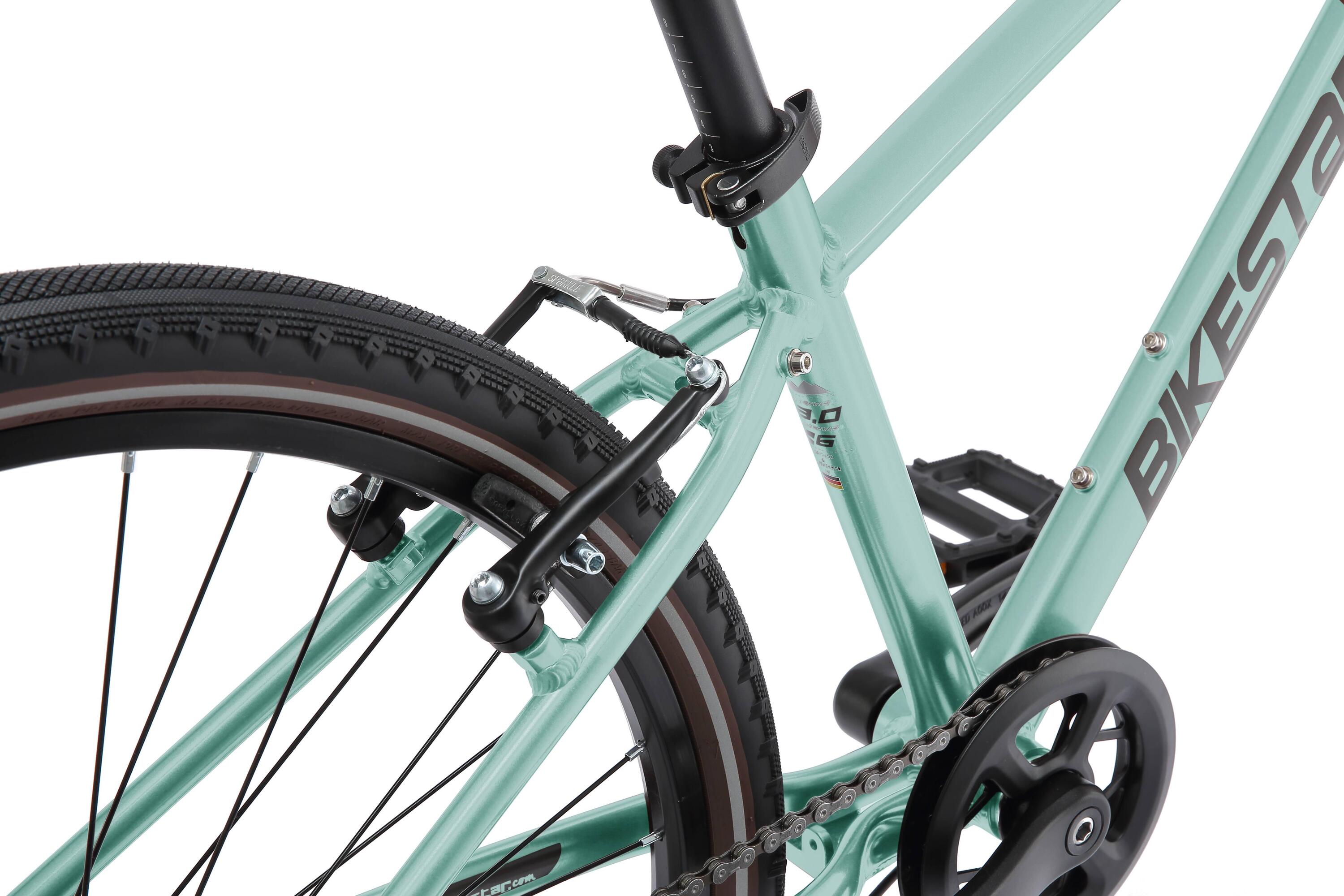 Stadsfiets 26" van aluminium, lichtgewicht 10 kg, 9 versnellingen Shimano 7/7