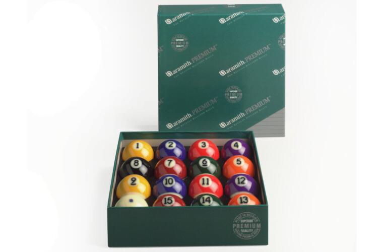 Aramith Super Premium Kelly Pool Balls 2 and 1/4 inch