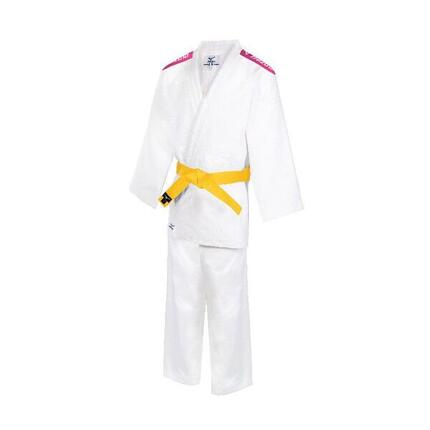 Kimono de judo Kodomo Mizuno à bandes roses