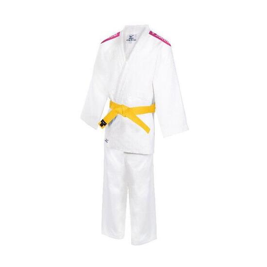 Kimono de judo Kodomo Mizuno à bandes roses