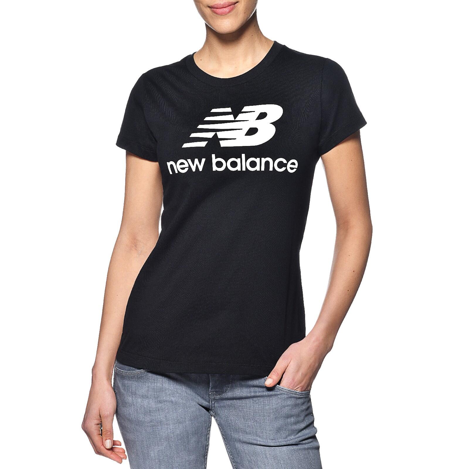 New Balance - Tee Shirt New Balance Esse St Logo Tee Wt91546 - Femme - T-shirt Manches Courtes - Noir - 36 Xs - Decathlon