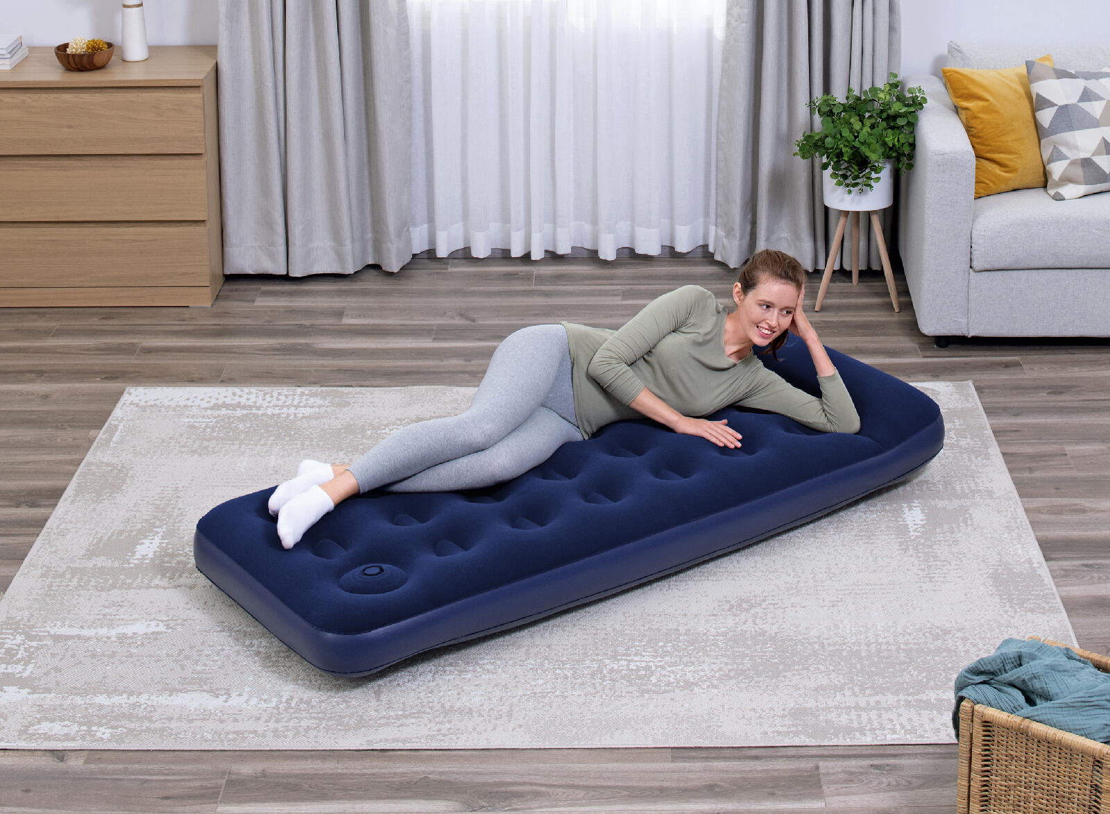 Colchón de Camping Hinchable Bestway Horizon Individual 185x76x22 cm Soporta has 2/5