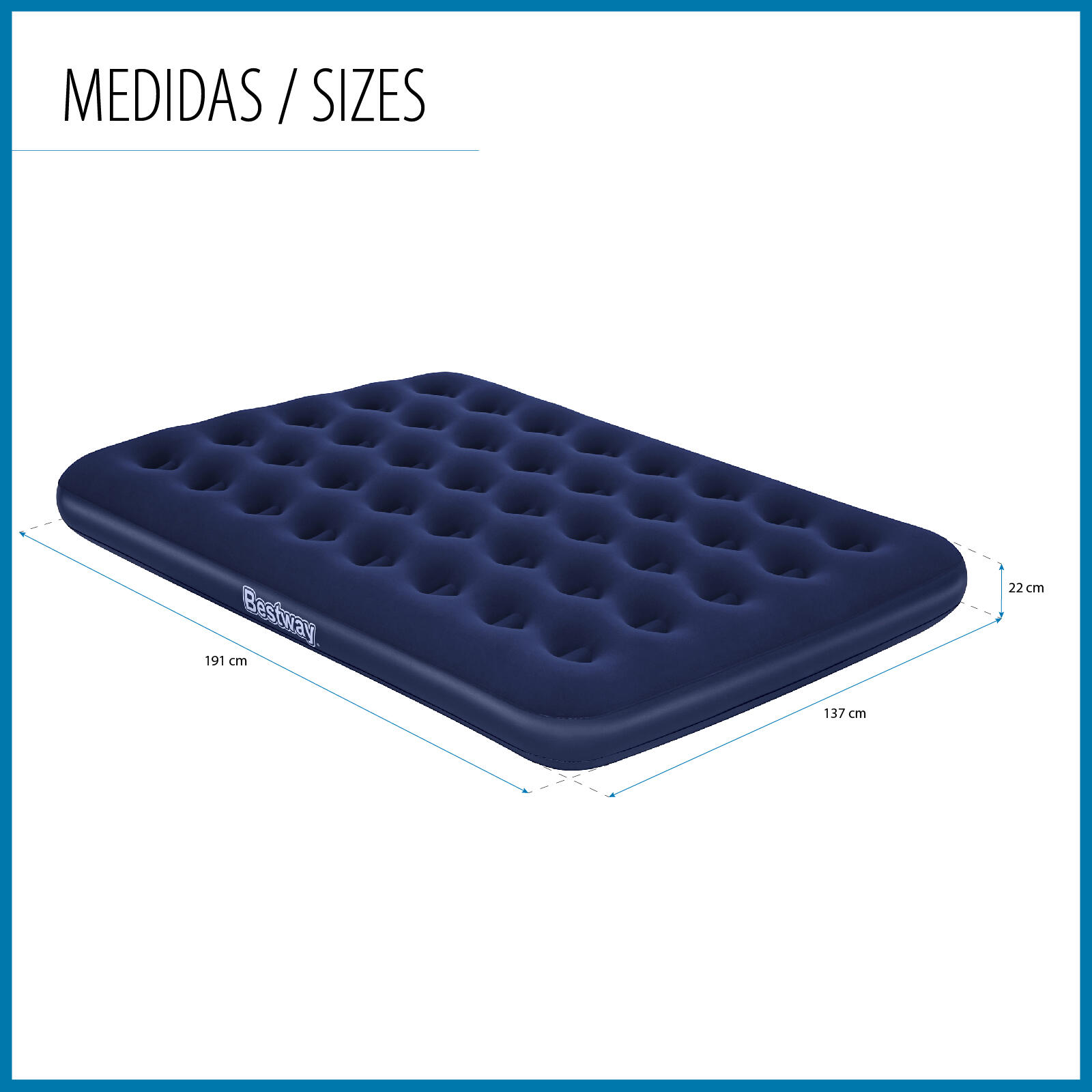 Colchão Insuflável Bestway 137 x 191 x 22 cm 4/6