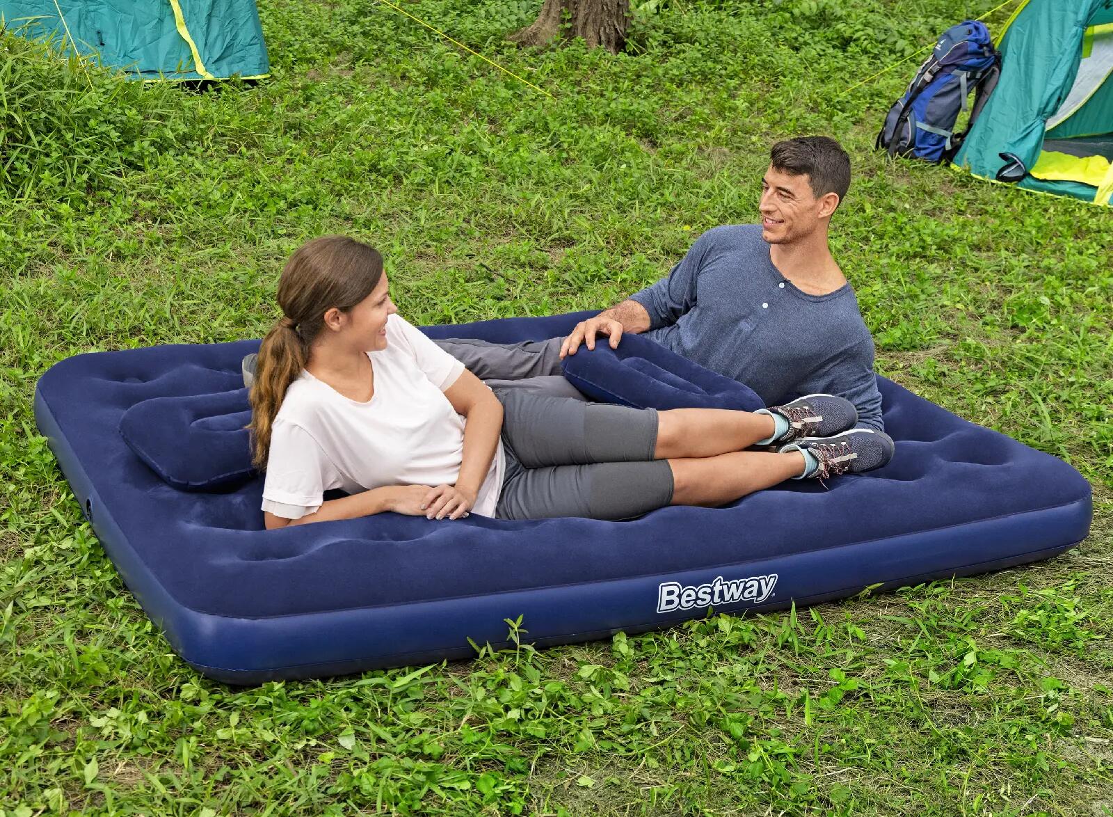 Colchón de Camping Hinchable Bestway Horizon Doble 191x137x22 cm Soporta hasta 3 2/5