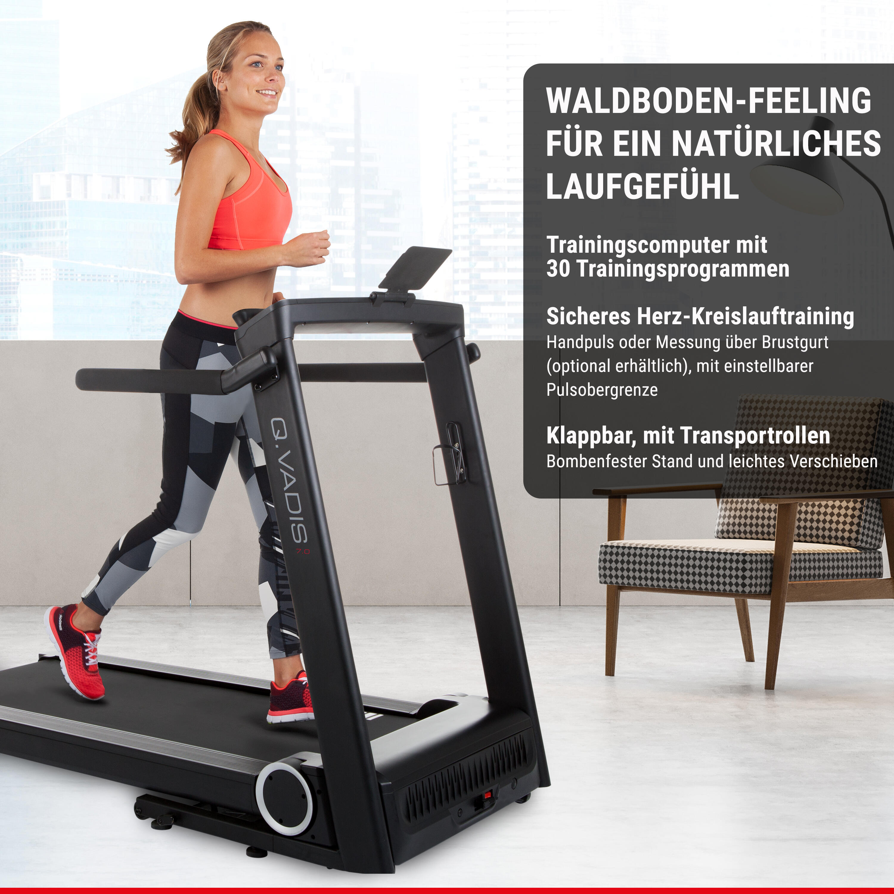 Cinta de correr Hammer Q. VADIS 7.0, con envío y montaje incluido 5/8