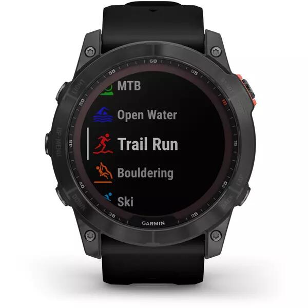 Ceas activity outdoor tracker Garmin Fenix 7X Solar, display 1.4inch, 16GB