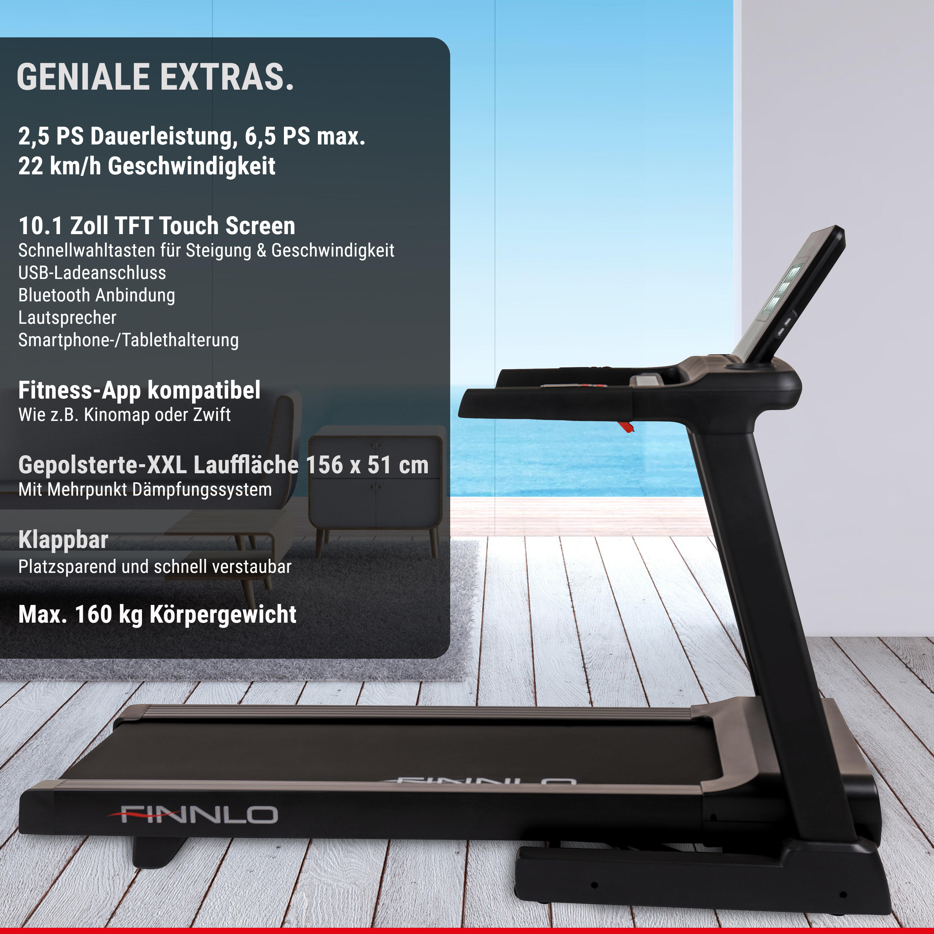 Finnlo Laufband Alpine TFT 4/9