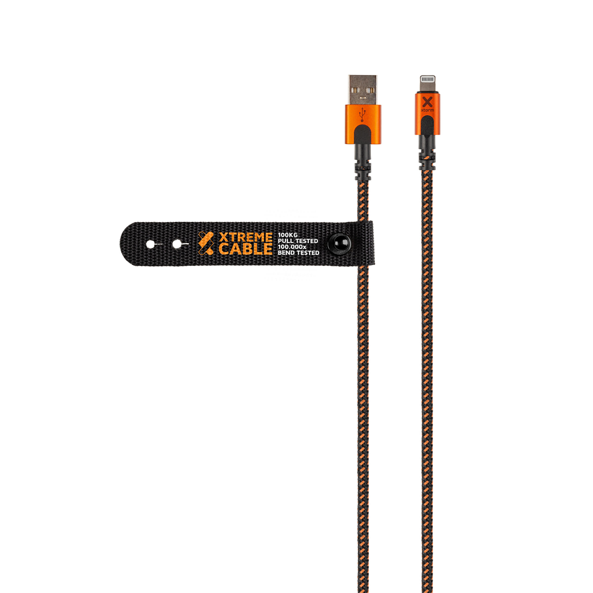 Xtorm Xtreme USB vers Lightning Cable - 1,5 Metre - USB Cable - Noir/Orange 3/6