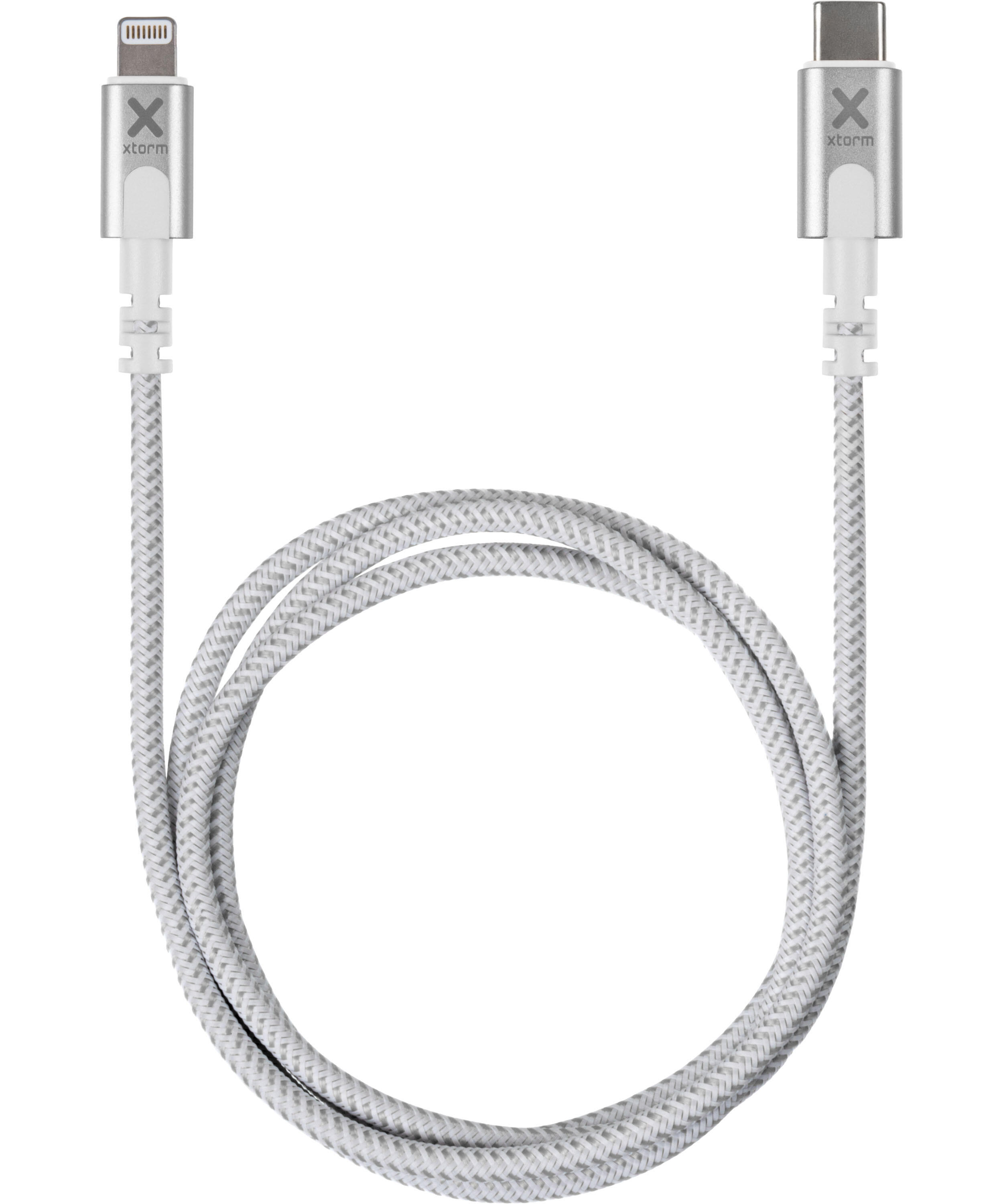XTORM Xtorm USB-C naar Lightning Kabel - 1 meter - Wit