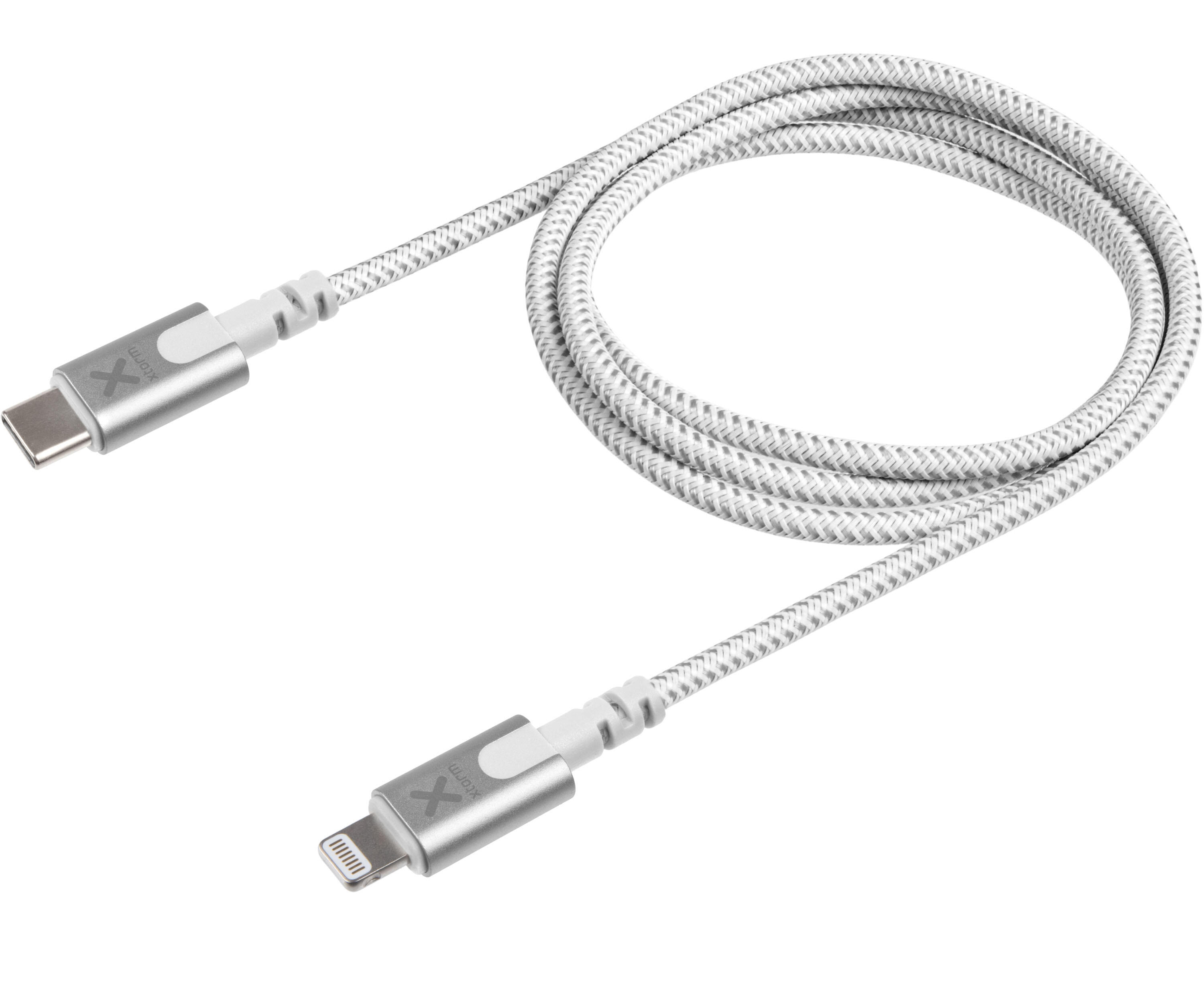 Xtorm USB-C naar Lightning Kabel - 1 meter - Wit 3/4