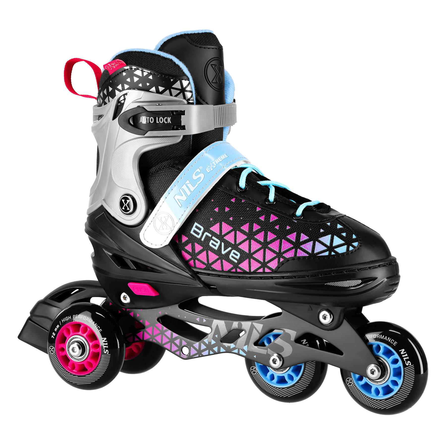 Inline-Skates mit Hockey-Skate-Platte Brave Nils Extreme NH18190A 4-in-1 6/7