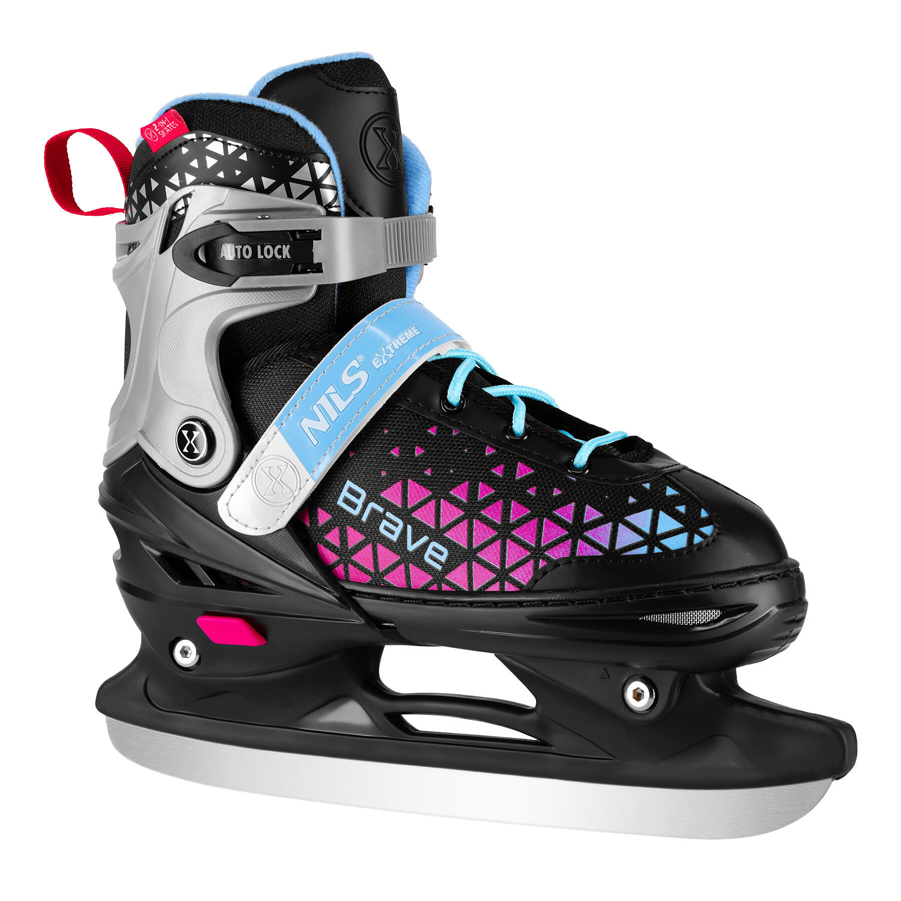 Brave Nils Extreme NH18190A 2-in-1 inline skates met hockey skate plaat 6/7