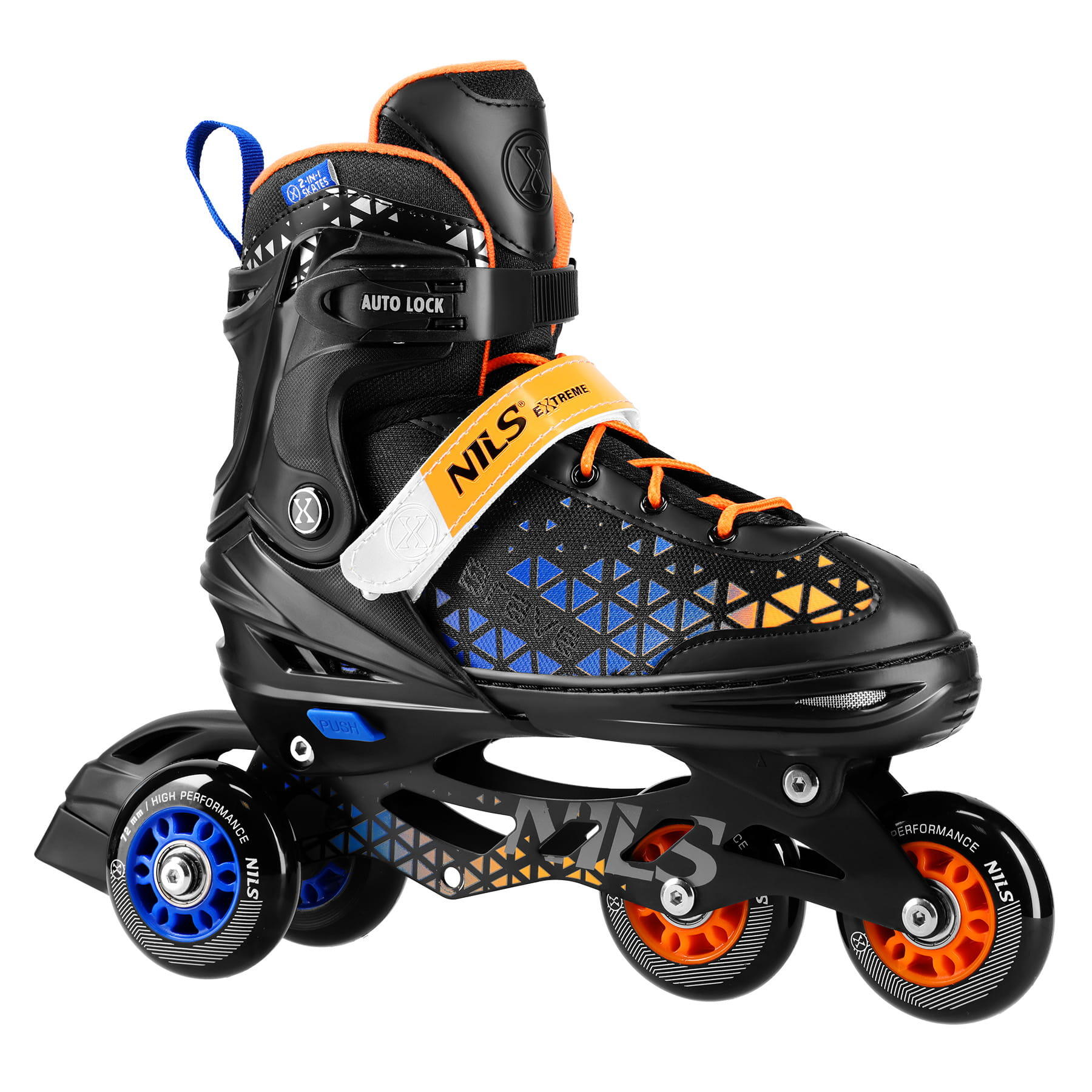 Inline-Skates mit Hockey-Skate-Platte Brave Nils Extreme NH18190A 2-in-1 6/7