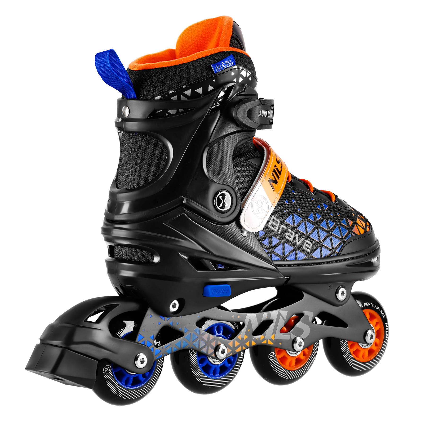 Brave Nils Extreme NH18190A 2-in-1 inline skates met hockey skate plaat 3/7