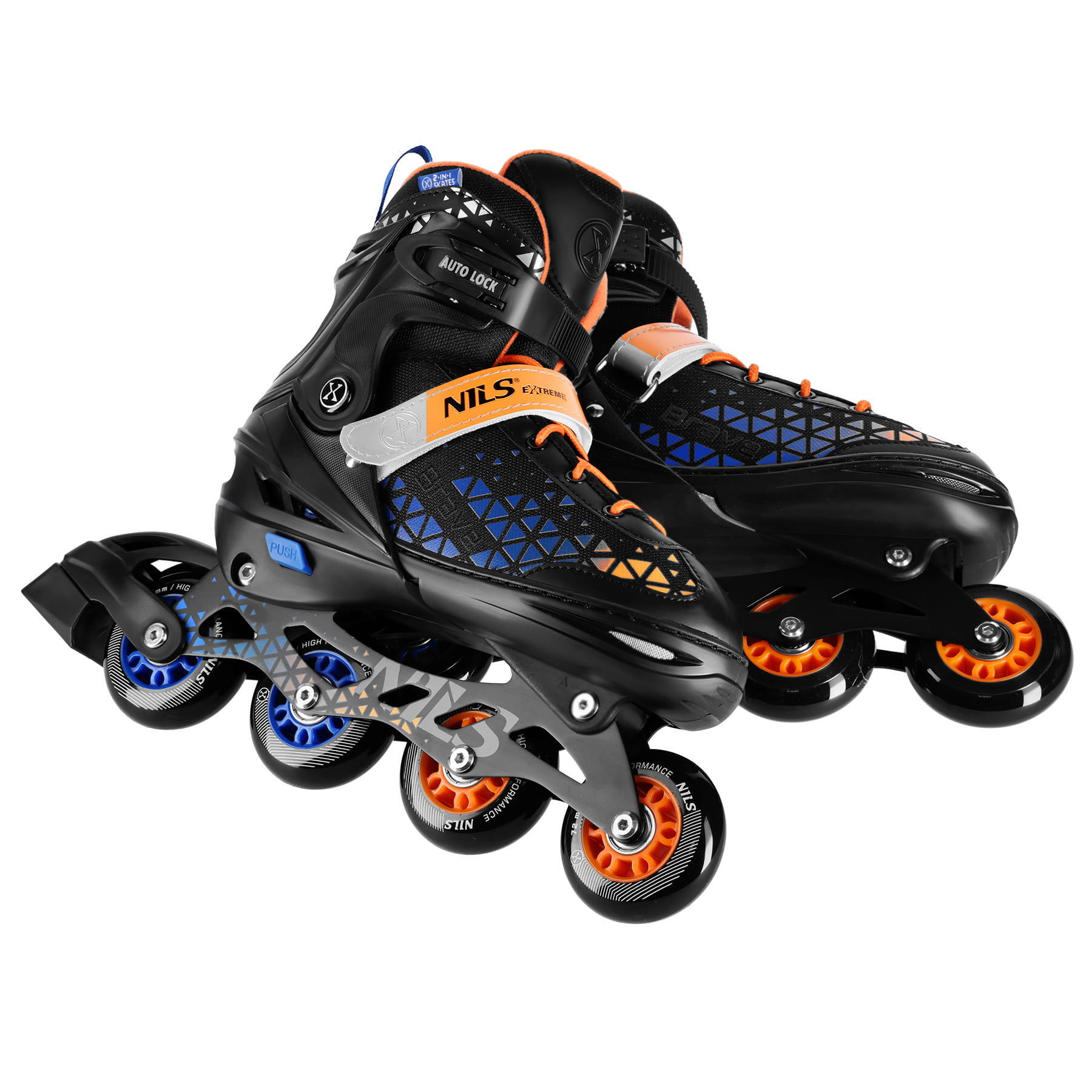 Brave Nils Extreme NH18190A 2-in-1 inline skates met hockey skate plaat 4/7