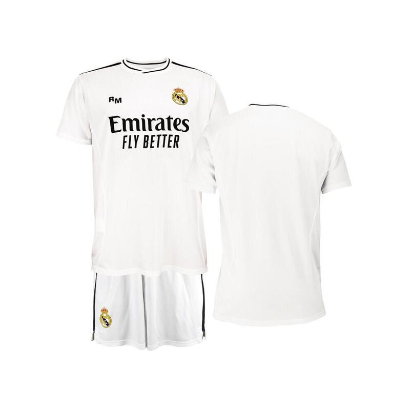 Conjunto Fútbol Real Madrid 1ª Equipación Réplica Oficial Sin Dorsal  24/25