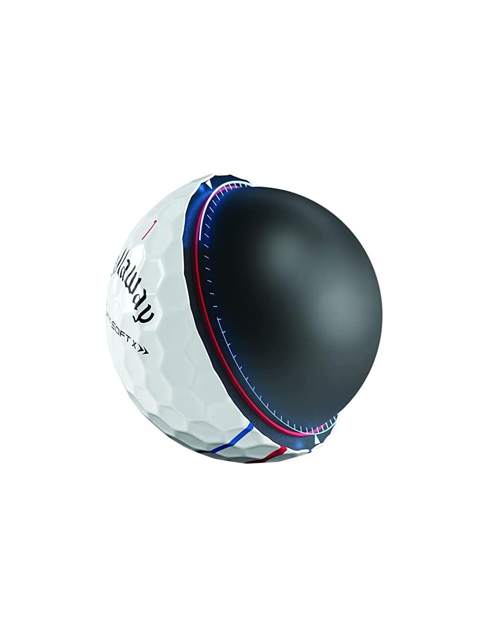 Bolas color Blanco Callaway Chrome Soft X Triple Track 6/6