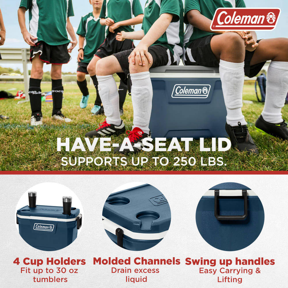 70QT Xtreme Ice Cooler Box, Capacity - 66.2 Litres with Ice Retention Upto 5 Days, Space Blue -  4