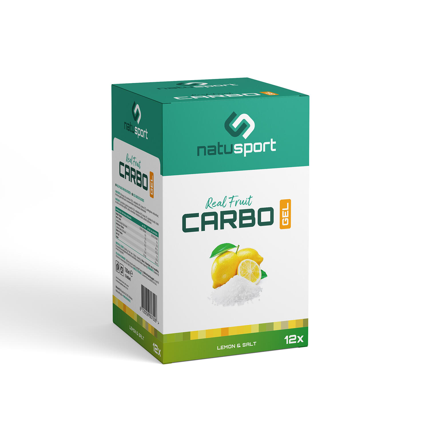 NATUSPORT Natusport Real Fruit Carbo Gel Lemon Salt