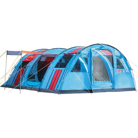 Tunnelzelt - Gotland 6 - dunkle Kabine - eingenähter Boden - 6 Personen