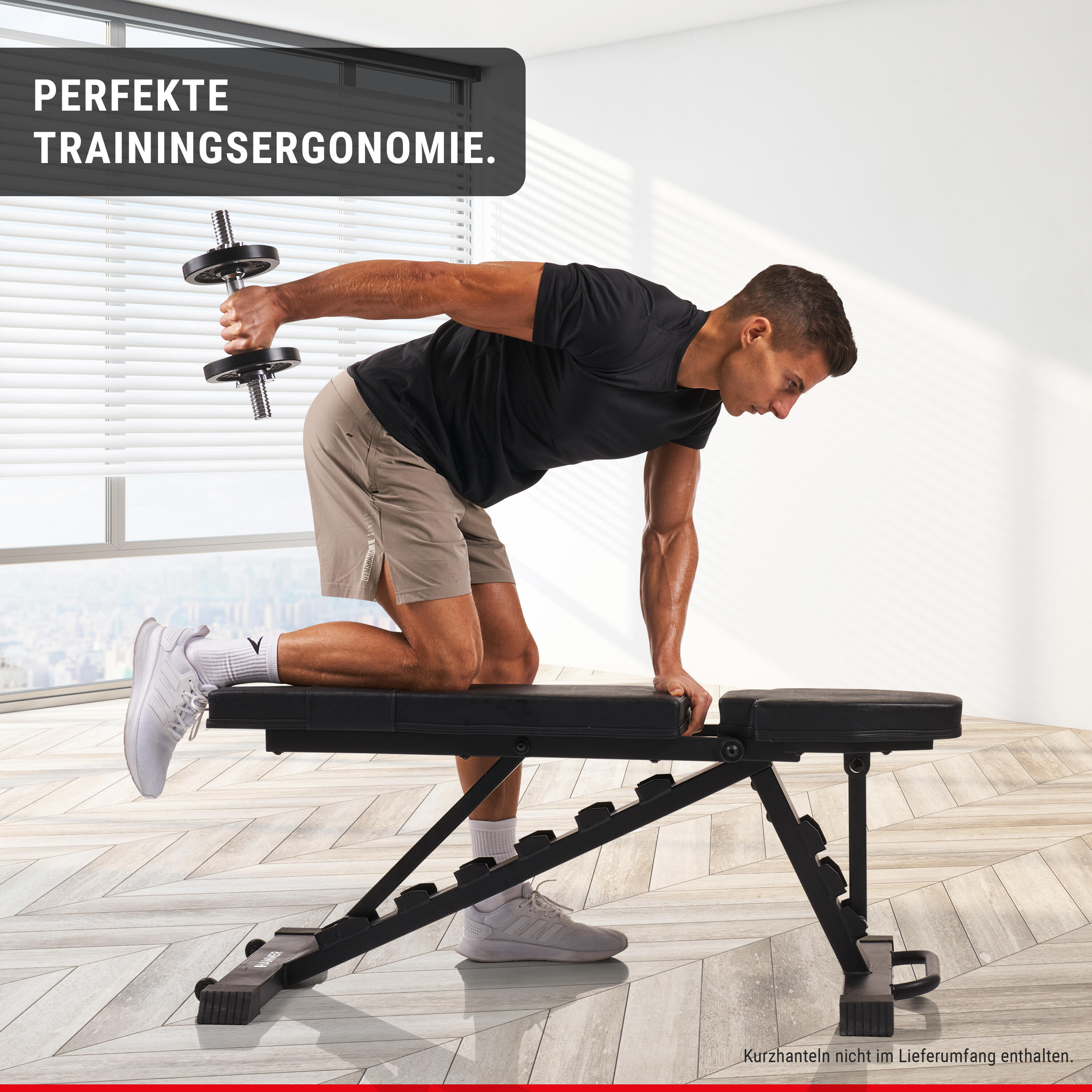 Posilovací lavice HAMMER skládací s negativním sklonem Folding Bench Force 6.0 3/7