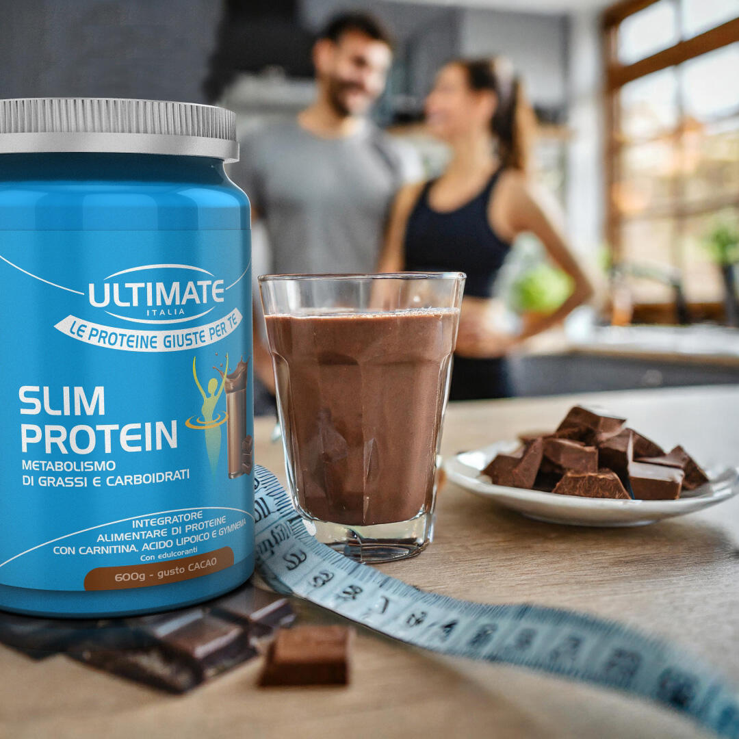 Integratore alimentare - SLIM PROTEIN CACAO 600g - controllo del peso 7/7