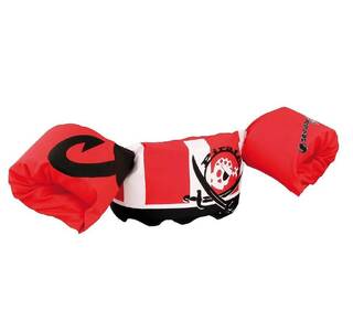 Kids Puddle Jumper Swim Adjustable Pool Armband & Waistband, 2 to 6 Year l 15 to 30 Kg, Red