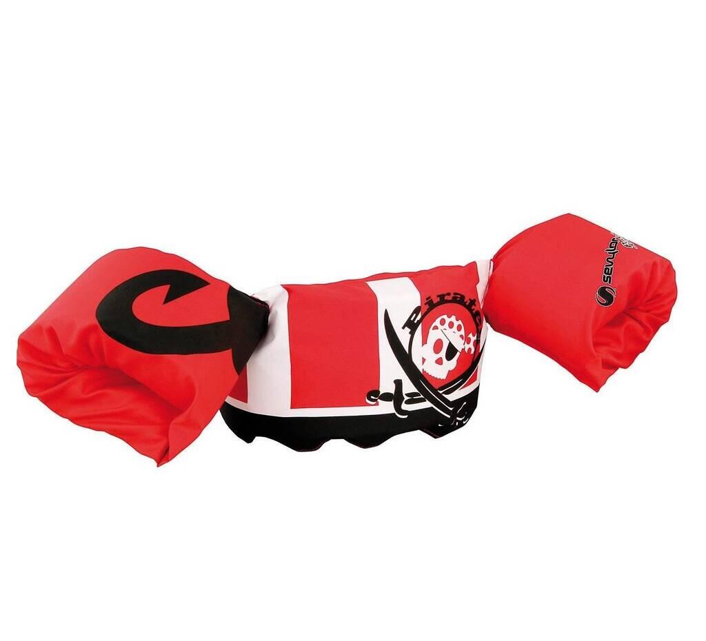 Kids Puddle Jumper Swim Adjustable Pool Armband & Waistband, 2 to 6 Year l 15 to 30 Kg, Red