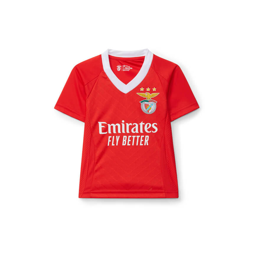Réplica da camisola principal sl benfica 2024-2025 para bebé