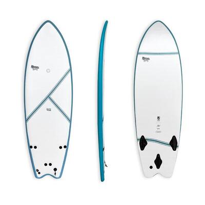 Foamy FISH X - FCS - 5'0 Performance Softboard Surfboard für Ozean und Fluss