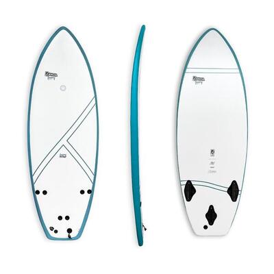 Foamy float x futures 5'2 softtop riverboard met prestaties en bredere contouren