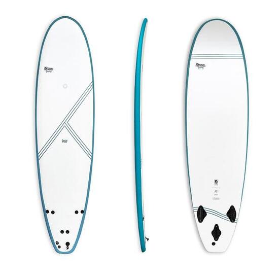 Foamy FUN X - FCS - 7'5 Mini Malibu Softboard für Einsteiger & Fortgeschrittene