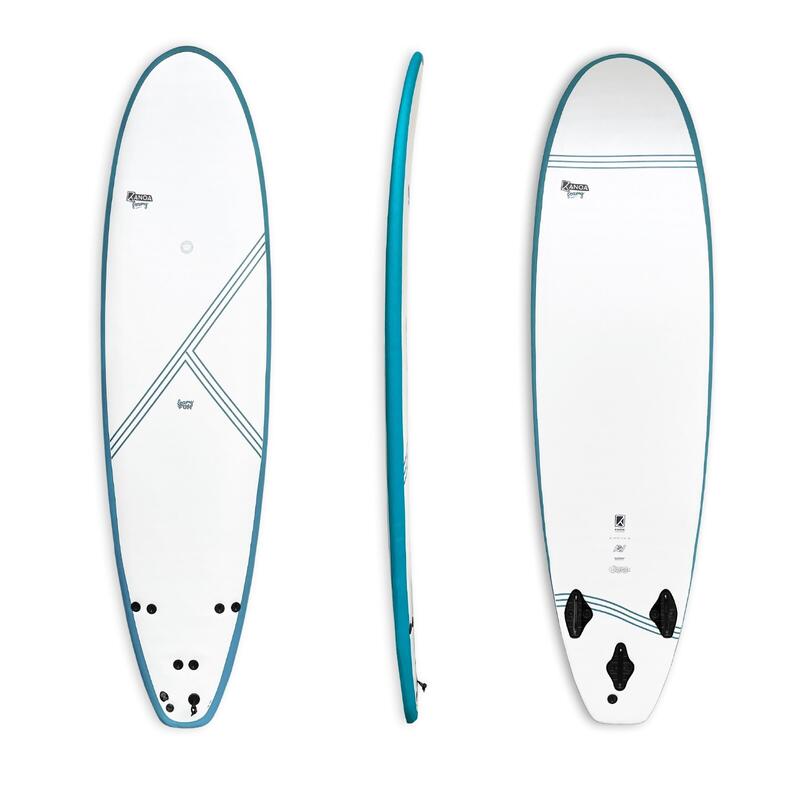 Foamy FUN X - FCS - 7'0 Mini Malibu pour les débutants et les intermédiaires