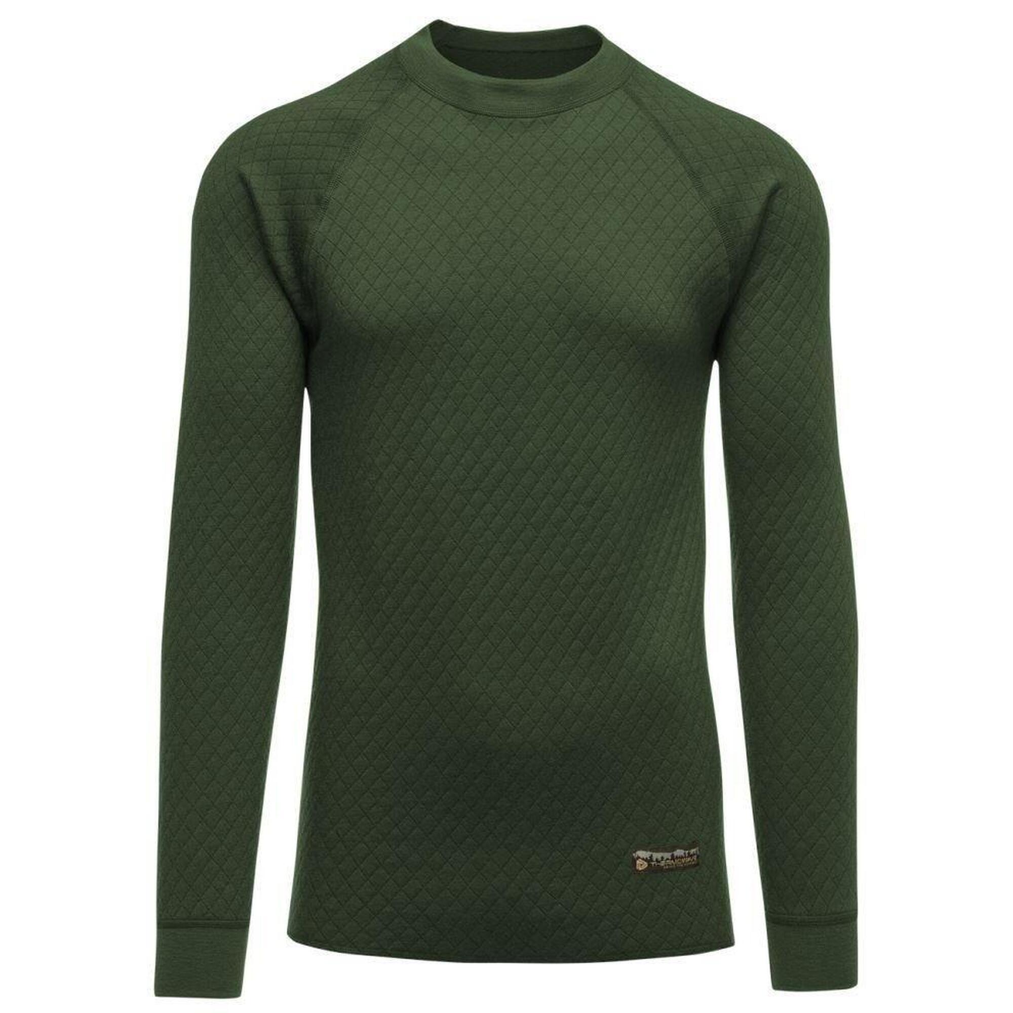 Thermowave Chemise à manches longues 3in1 en laine mérinos - Hommes - Vert