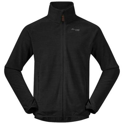 Bergans of Norway Hareid Fleece Jacke NoHood - Schwarz