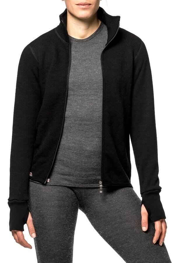 Woolpower Merino Mid Layer Full Zip Jacket 400 - Schwarz 2/5