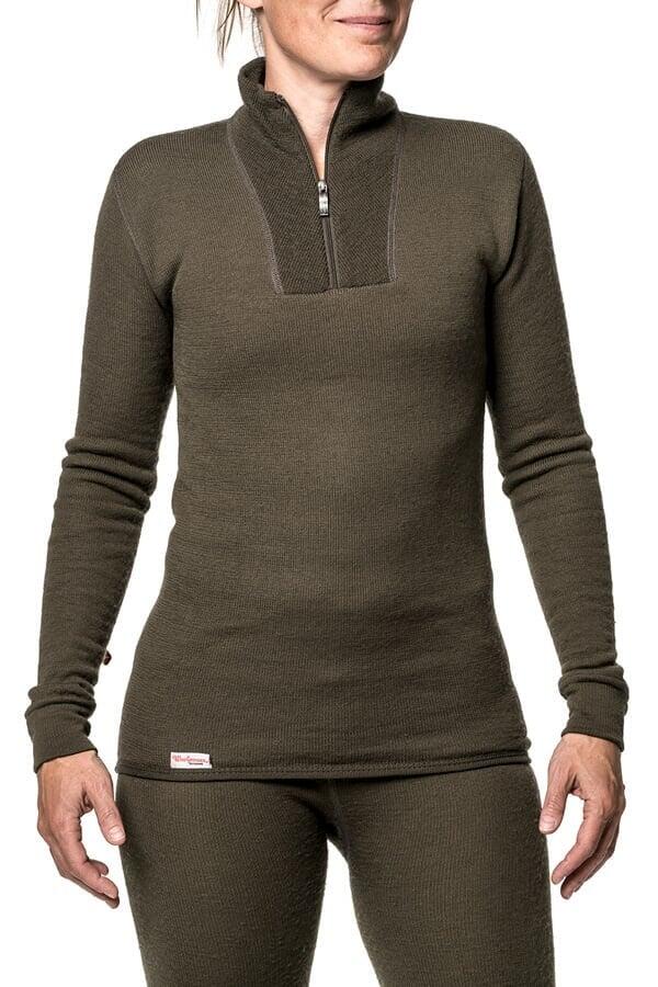 Woolpower Merino Base Layer Zip Rollkragenpullover 200 - Tannengrün 2/5