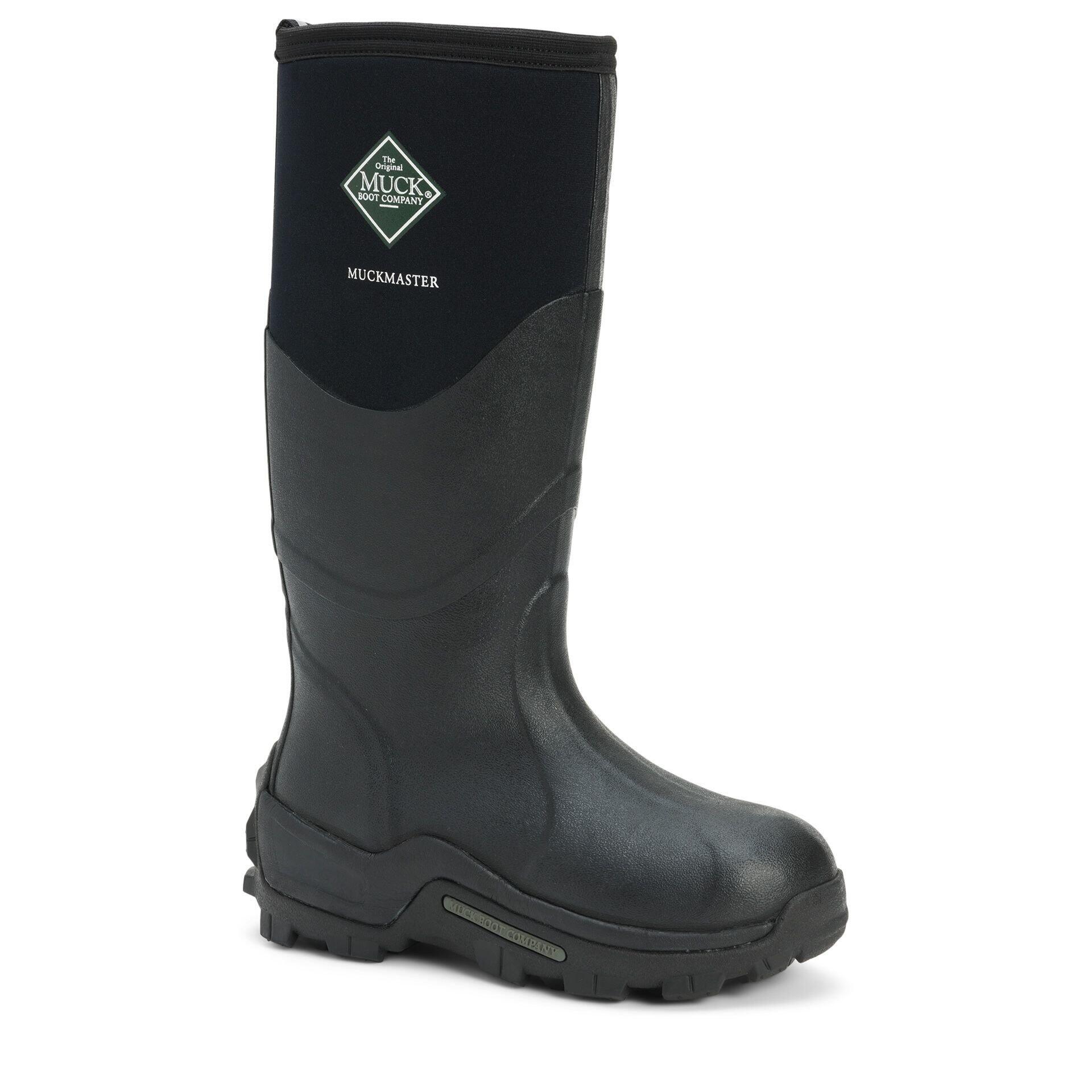 Muckmaster Hi Textile/Weather Wellingtons BLACK 1/7
