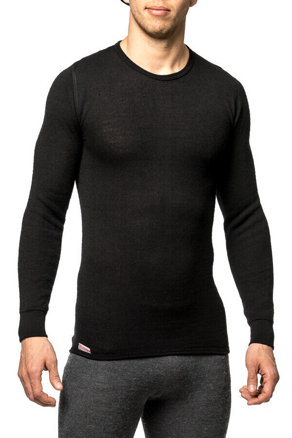 Woolpower Couche de base Merino Crewneck 200 - Noir 2/5