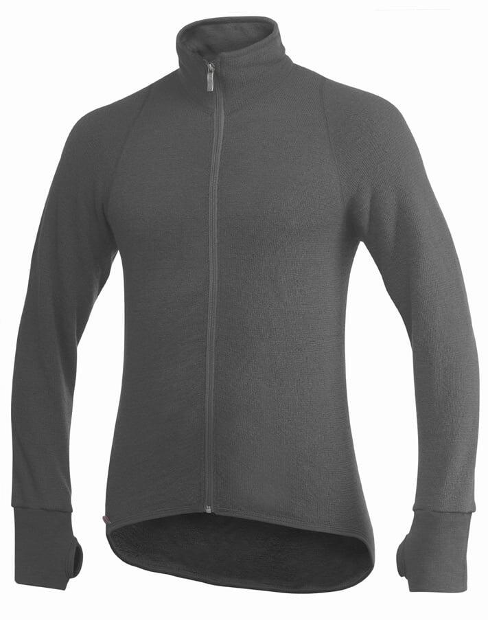 WOOLPOWER Woolpower Giacca Merino Mid Layer con zip integrale 400 - Grigio