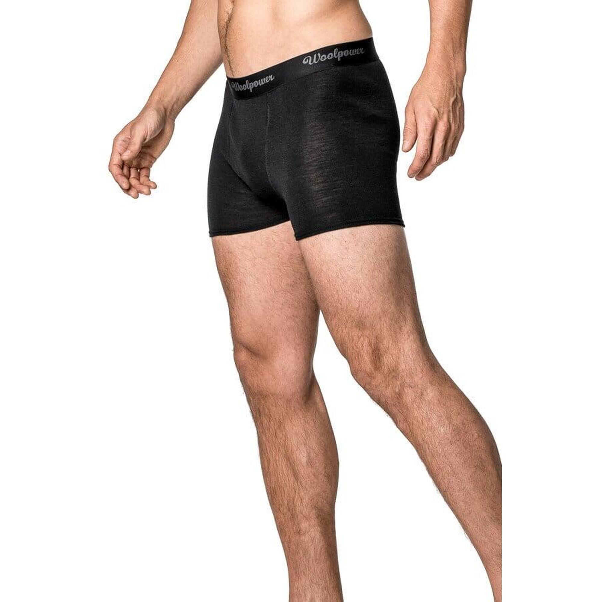 Woolpower Boxer Merino - Uomo - LITE - Nero