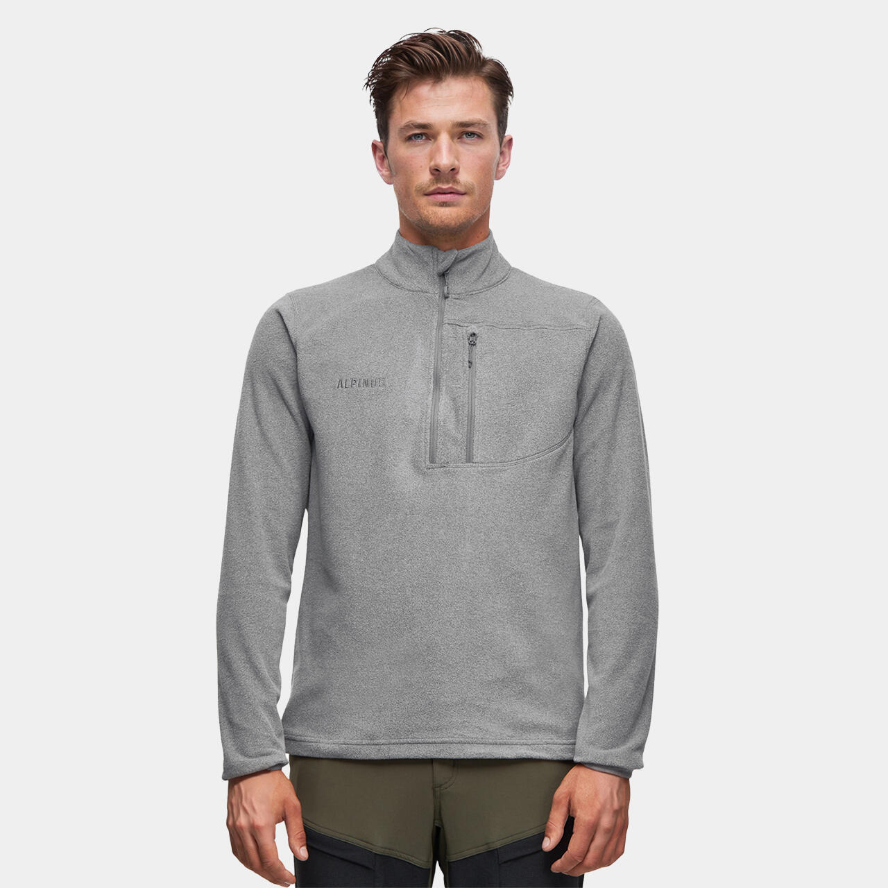 Alpinus - Veste Polaire De Randonnée Alpinus Kerkis - Homme 1/3 Zip - Polaire - Gris - 40 M - Decathlon
