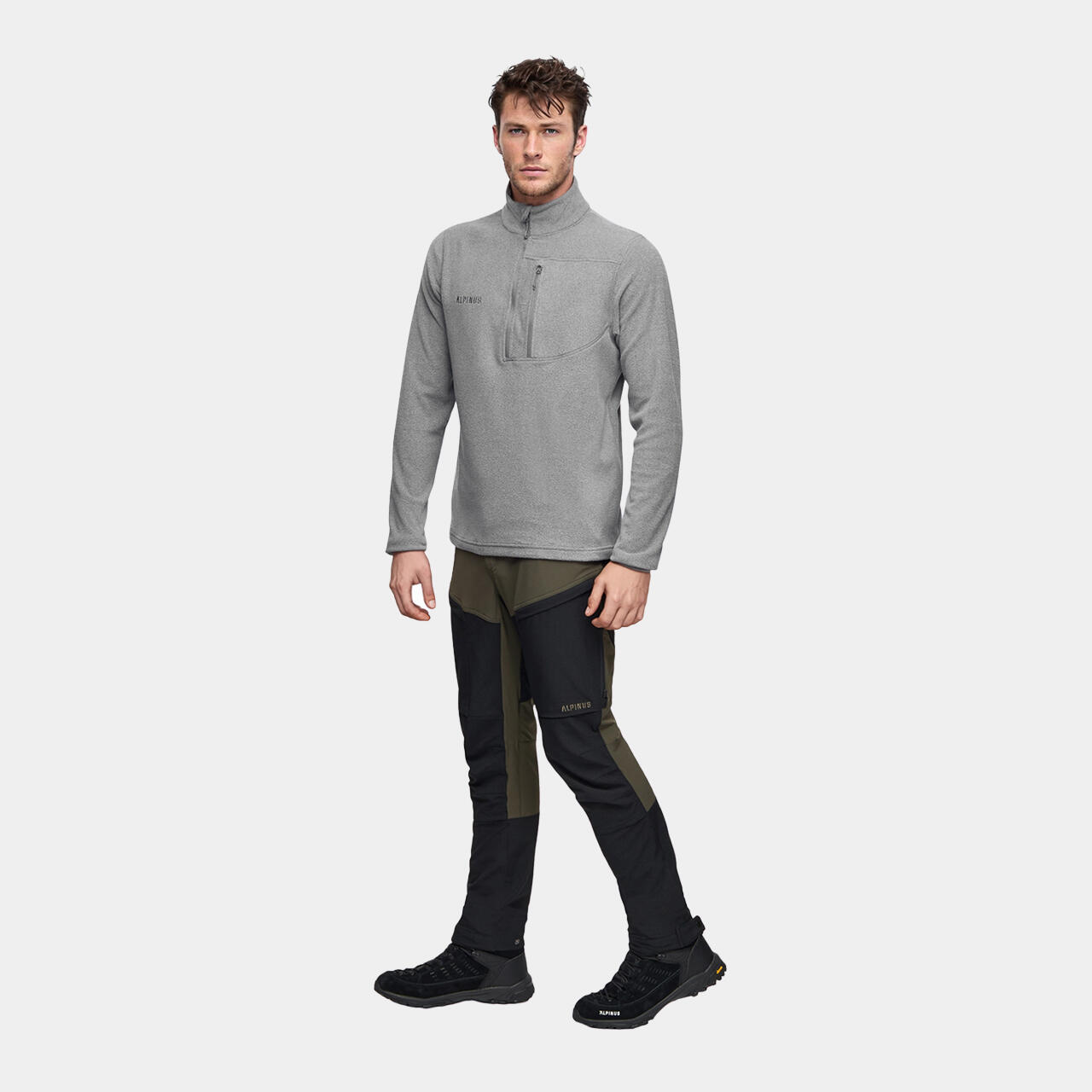 Veste polaire de randonnée Alpinus Kerkis - Homme 1/3 zip 4/5