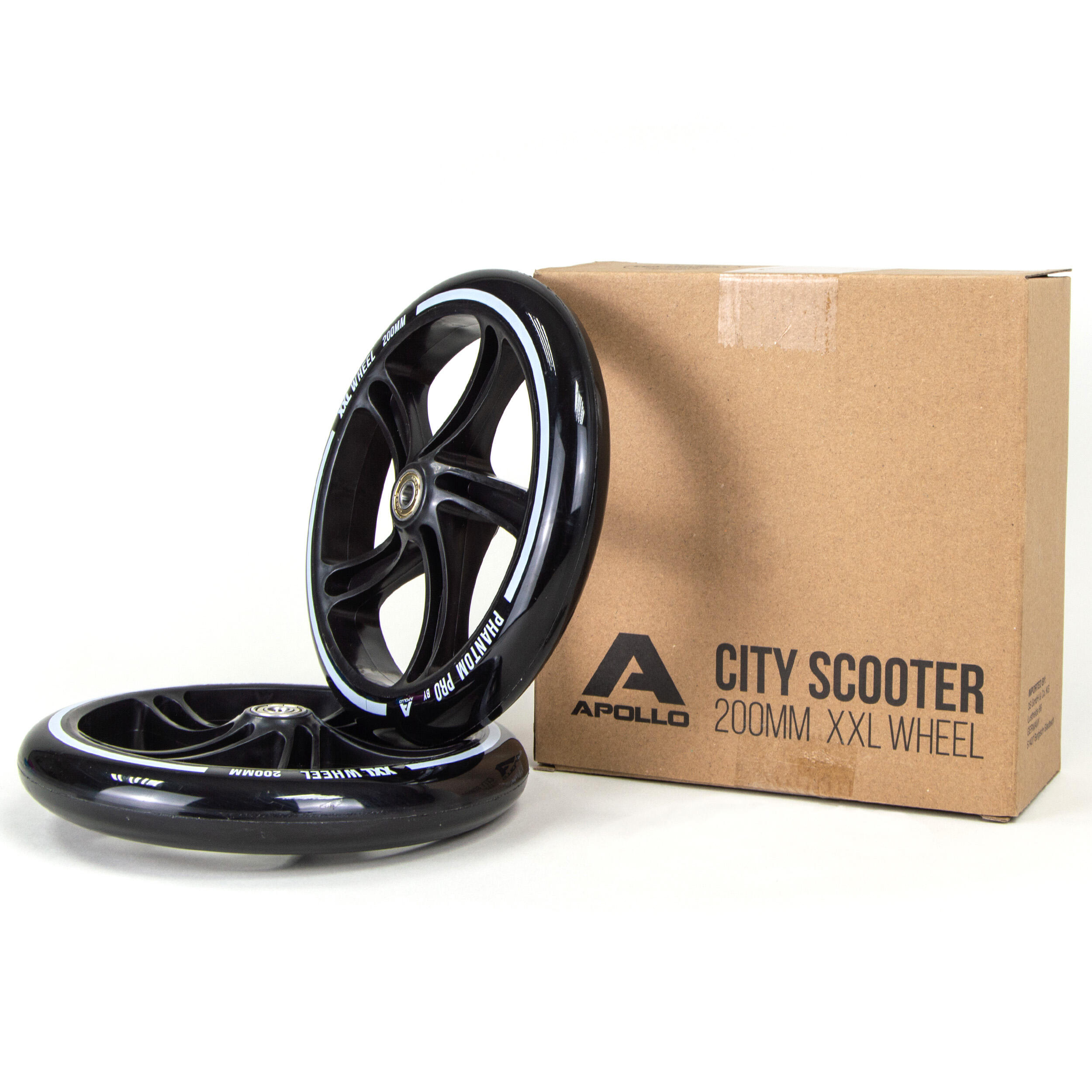 APOLLO City Scooter 200mm vervangingswielen Pro met ABEC 7, ook met LED-wielen